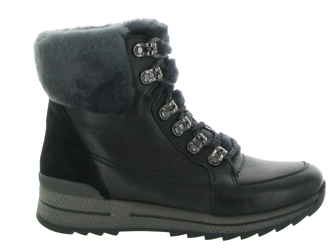 apres ski bottes fourrees - Bottine chaude - femme - Nubuck - Noir - Ara5549904_2