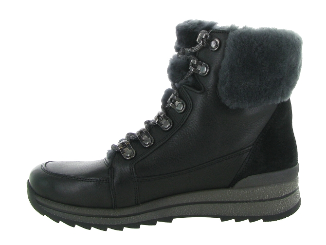 apres ski bottes fourrees - Bottine chaude - femme - Nubuck - Noir - Ara5549904_4