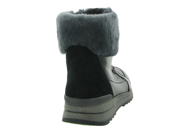 apres ski bottes fourrees - Bottine chaude - femme - Nubuck - Noir - Ara5549904_5