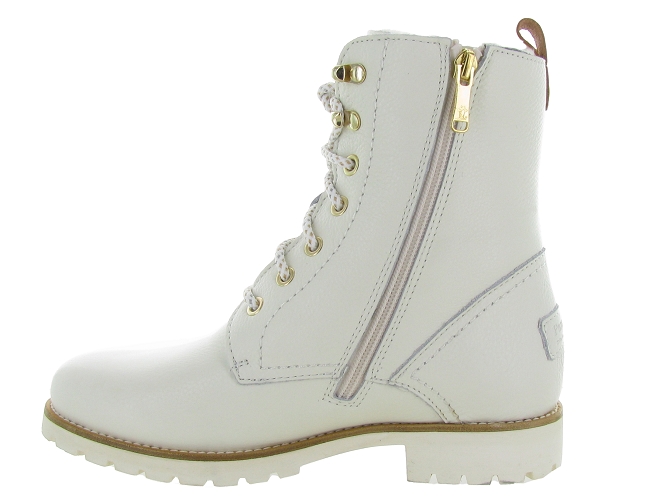 apres ski bottes fourrees - Chaussure neige - femme - Cuir - Blanc - Panama jack5553302_4