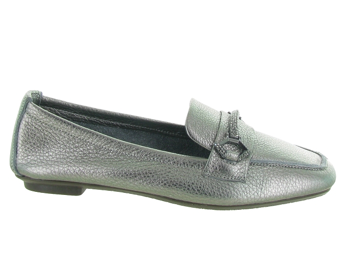 mocassins - Elégant - femme - Nubuck - Argent - Reqins5554101_2