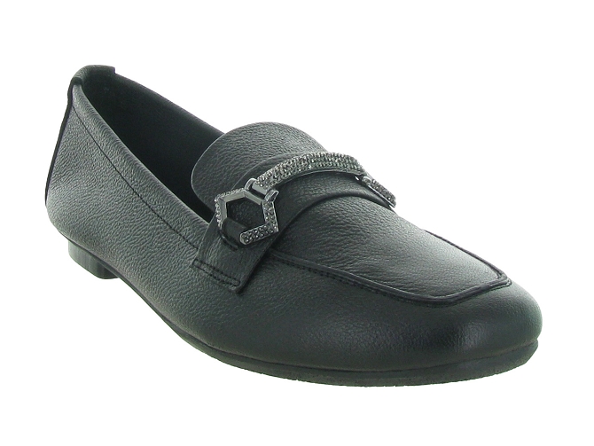 mocassins - Elégant - femme - Nubuck - Noir - Reqins