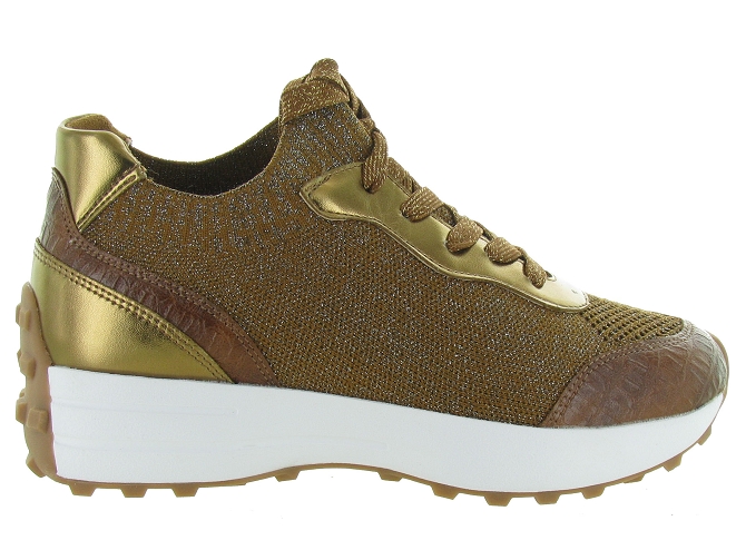 Reqins baskets et sneakers impala crochet lame gold5554502_2