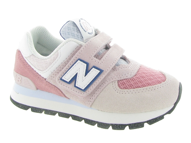 baskets et sneakers -  - junior fille - Toile Jean - Rose - New balance