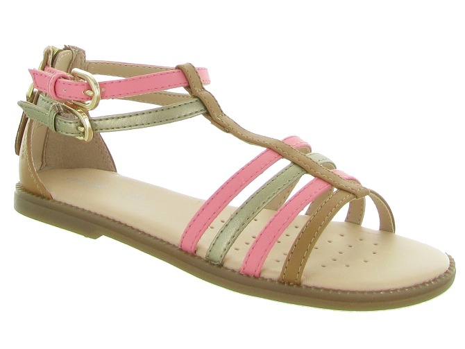 sandales et nu pieds -  - junior fille - Cuir - Rose - Geox