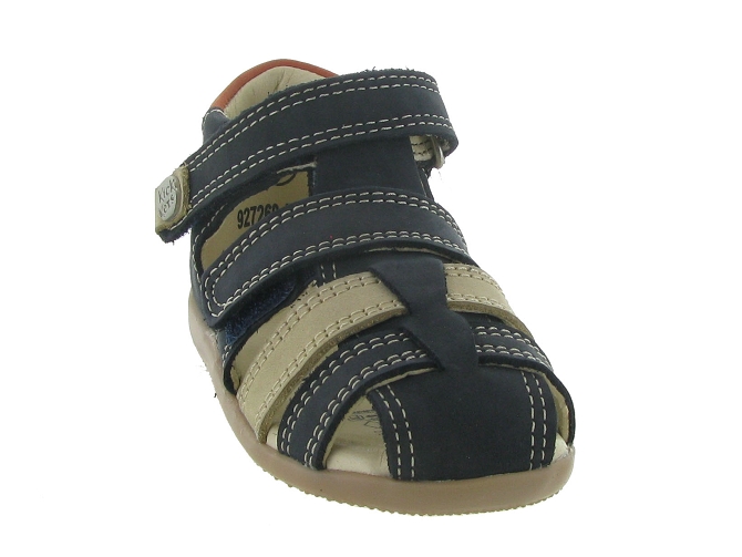 pre marche du 16 au 23 -  - bebe garcon - Toile Jean - Bleu - Kickers5567301_3