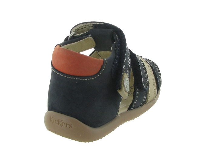 pre marche du 16 au 23 -  - bebe garcon - Toile Jean - Bleu - Kickers5567301_5