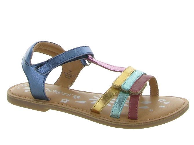 sandales et nu pieds -  - junior fille - Cuir - Bleu - Kickers