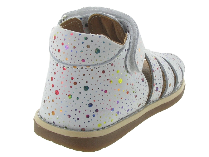 sandales et nu pieds -  - bebe fille - Cuir - Blanc - Bellamy5580001_5