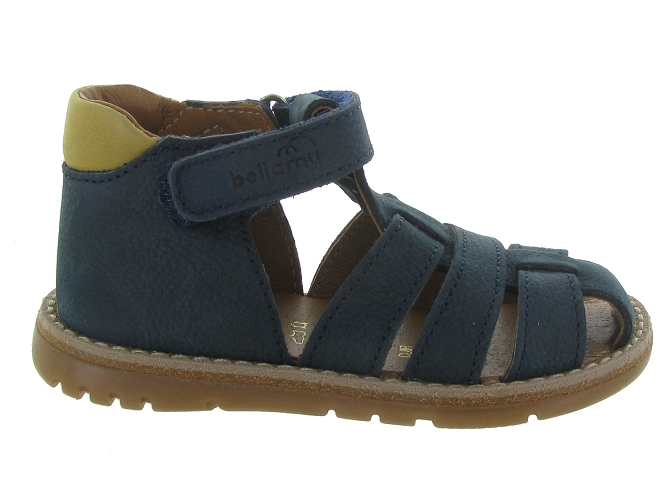 sandales et nu pieds -  - bebe garcon - Cuir - Bleu - Bellamy5582604_2