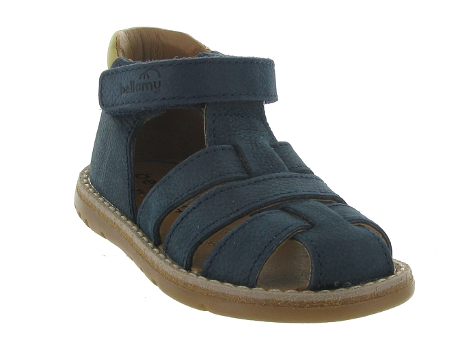 sandales et nu pieds -  - bebe garcon - Cuir - Bleu - Bellamy5582604_3