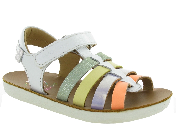 sandales et nu pieds -  - junior fille - Cuir - Multicolor - Shoo pom