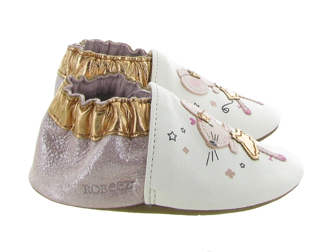 Robeez chaussons et pantoufles dancing mouse blanc5592001_3