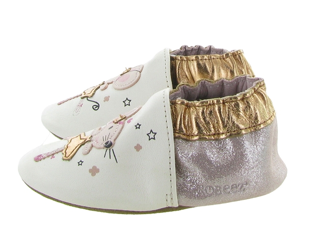 Robeez chaussons et pantoufles dancing mouse blanc5592001_5
