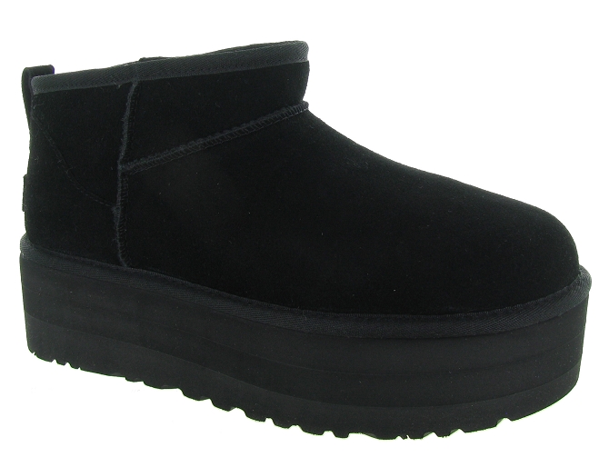 apres ski bottes fourrees - Bottine chaude - femme - Nubuck - Noir - Ugg australia