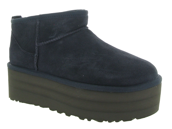 apres ski bottes fourrees - Bottine chaude - femme - Nubuck - Bleu - Ugg australia