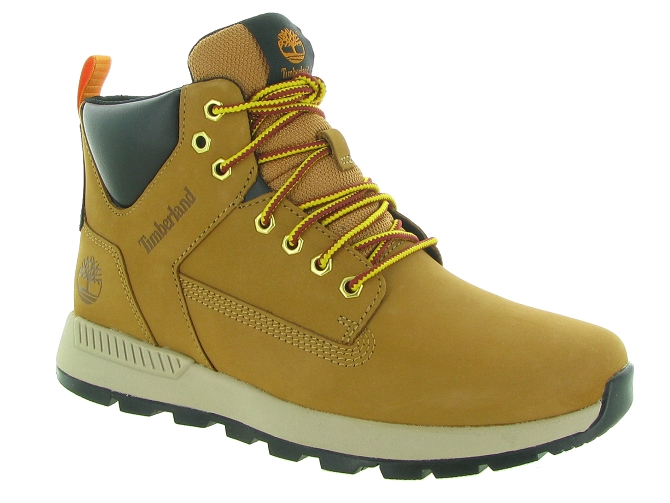 chaussures a scratch -  - junior garcon - Nubuck - Jaune - Timberland