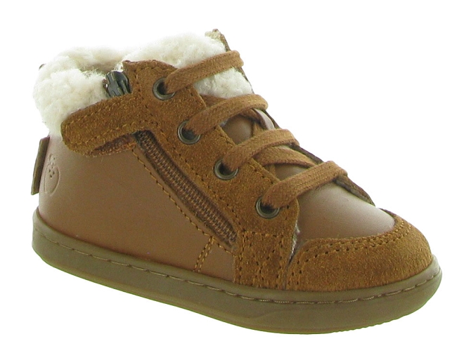 chaussures bebe du 18 au 27 -  - bebe garcon - Cuir - Marron - Shoo pom