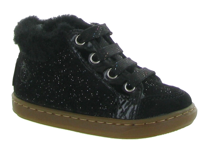 chaussures bebe du 18 au 27 -  - bebe fille - Cuir - Noir - Shoo pom