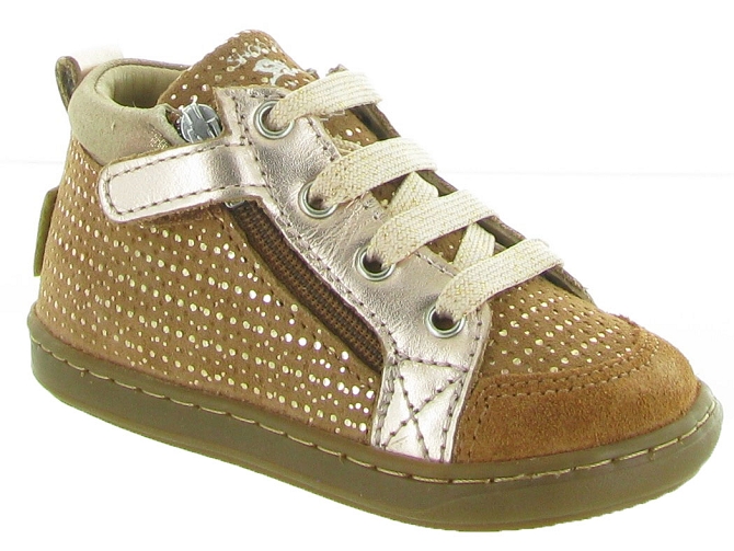 chaussures bebe du 18 au 27 -  - bebe fille - Cuir - Camel - Shoo pom