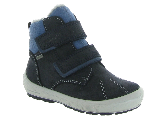 apres ski bottes fourrees -  - bebe garcon - Nubuck - Bleu - Superfit