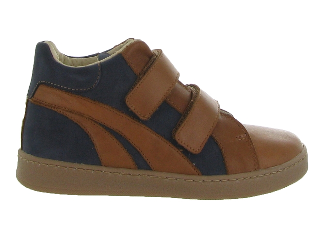 chaussures a scratch -  - junior garcon - Cuir - Marron - Golosinas5614501_2