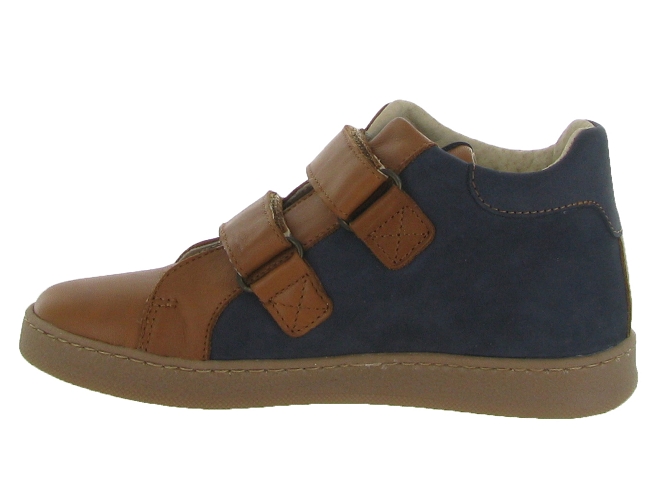 chaussures a scratch -  - junior garcon - Cuir - Marron - Golosinas5614501_4