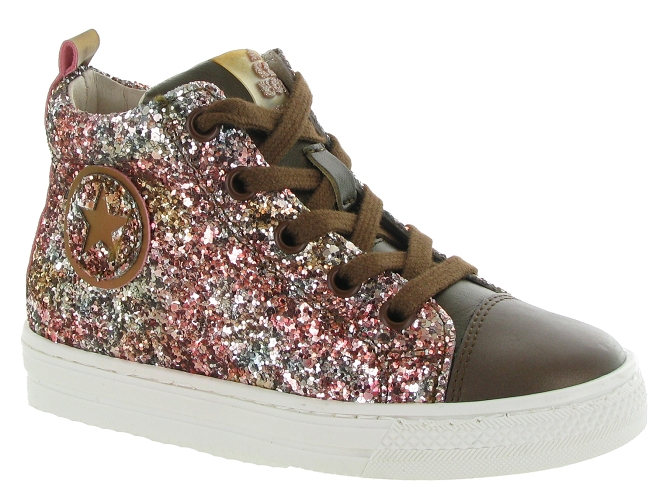 chaussures a lacets -  - junior fille - Cuir - Glitter - Paillettes - Acebos