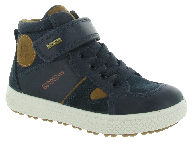 chaussures a scratch -  - junior garcon - Nubuck - Bleu - Primigi