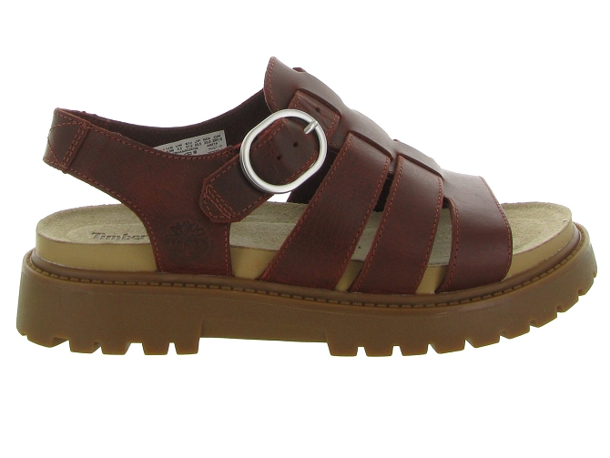 sandales et nu pieds - Confort - femme - Cuir - Marron - Timberland5624301_2