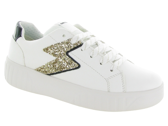 chaussures a lacets -  - junior fille - Synthétique - Blanc - Geox