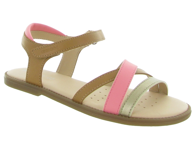 sandales et nu pieds -  - junior fille - Cuir - Rose - Geox