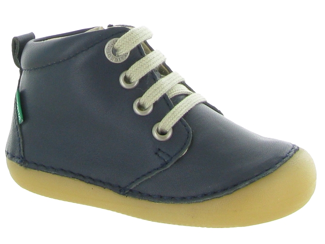 pre marche du 16 au 23 -  - bebe garcon - Cuir - Bleu - Kickers