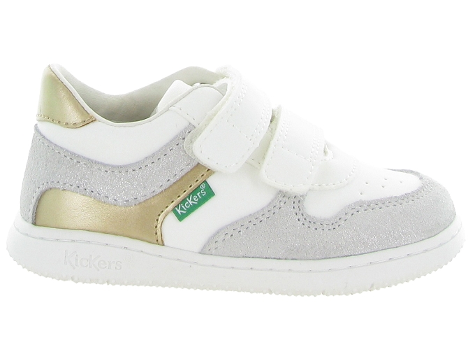 baskets et sneakers - Semelle souple - bebe fille - Cuir - Blanc - Kickers5635701_2