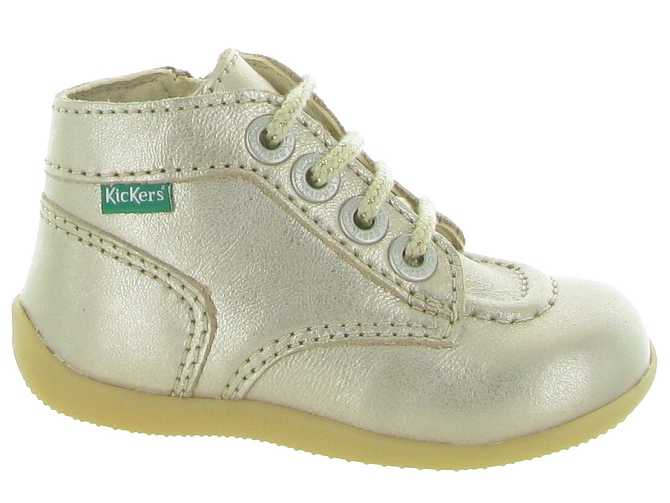 pre marche du 16 au 23 -  - bebe fille - Cuir laminé - Or - Kickers5636002_2