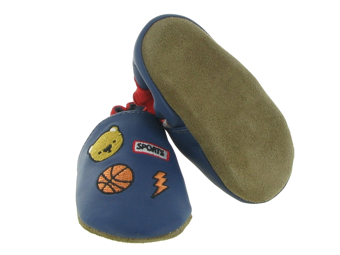 Robeez chaussons et pantoufles patch sport bleu royal5636201_4
