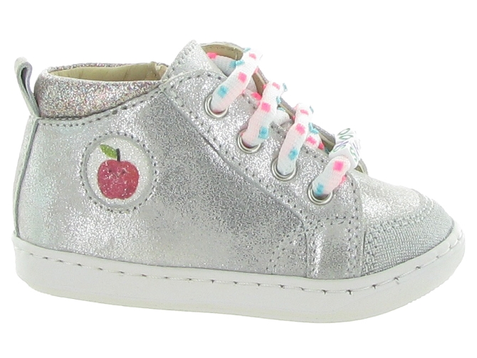 chaussures bebe du 18 au 27 -  - bebe fille - Cuir laminé - Argent - Shoo pom5637701_2