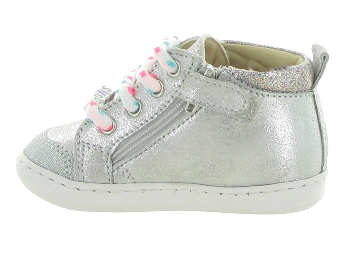 chaussures bebe du 18 au 27 -  - bebe fille - Cuir laminé - Argent - Shoo pom5637701_4