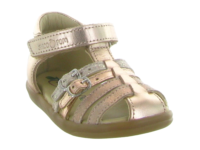 sandales et nu pieds -  - bebe fille - Cuir - Rose - Shoo pom5637902_3