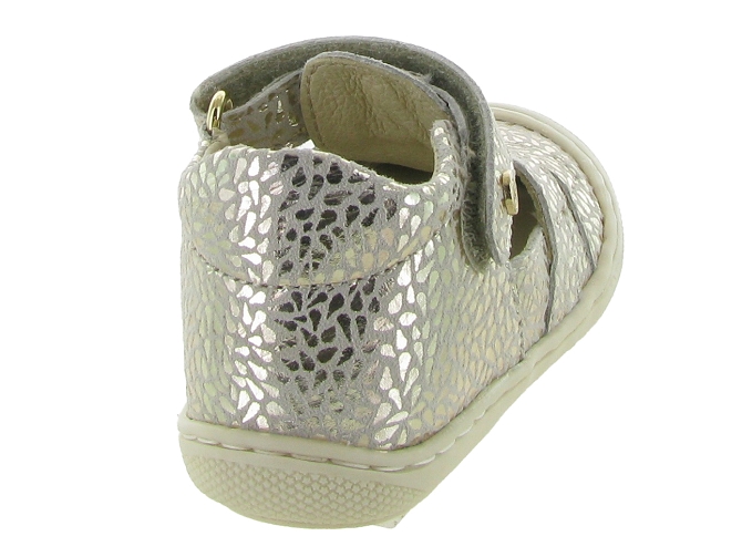 pre marche du 16 au 23 - Semelle souple - bebe fille - Cuir laminé - Argent - Naturino5639402_5