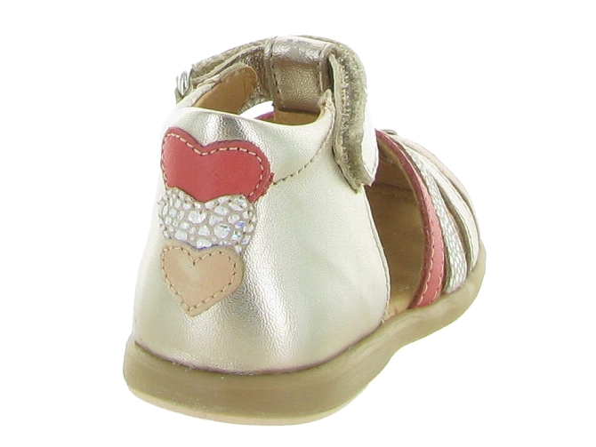 sandales et nu pieds -  - bebe fille - Cuir laminé - Gris - Babybotte5640801_5