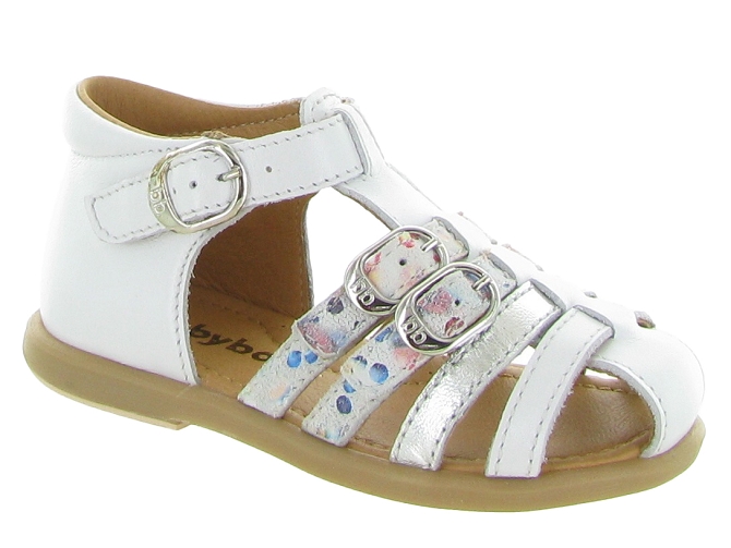 sandales et nu pieds -  - bebe fille - Cuir laminé - Beige - Babybotte