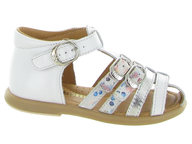 sandales et nu pieds -  - bebe fille - Cuir laminé - Beige - Babybotte5640902_2