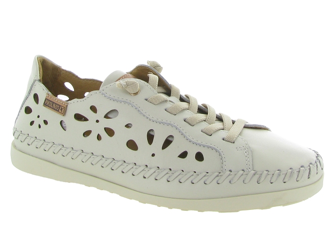 chaussures a lacets - Lacets détente - femme - Cuir - Beige - Pikolinos