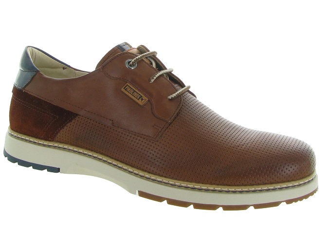 chaussures a lacets - Confort et décontracté - homme - Cuir - Marron - Pikolinos