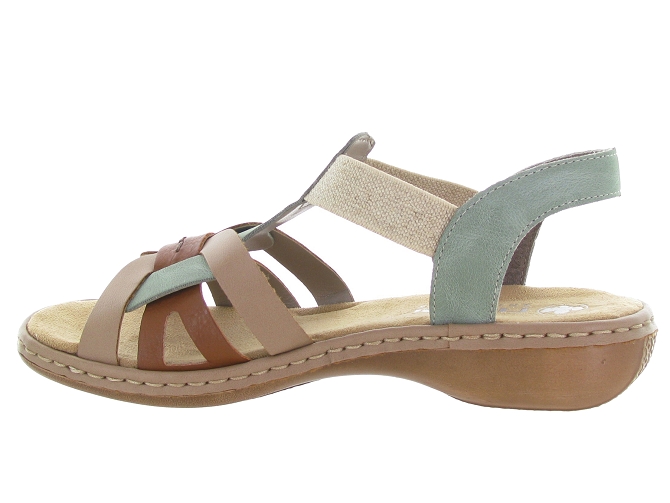 sandales et nu pieds - Confort - femme - Synthétique - Vert - Rieker5647001_4