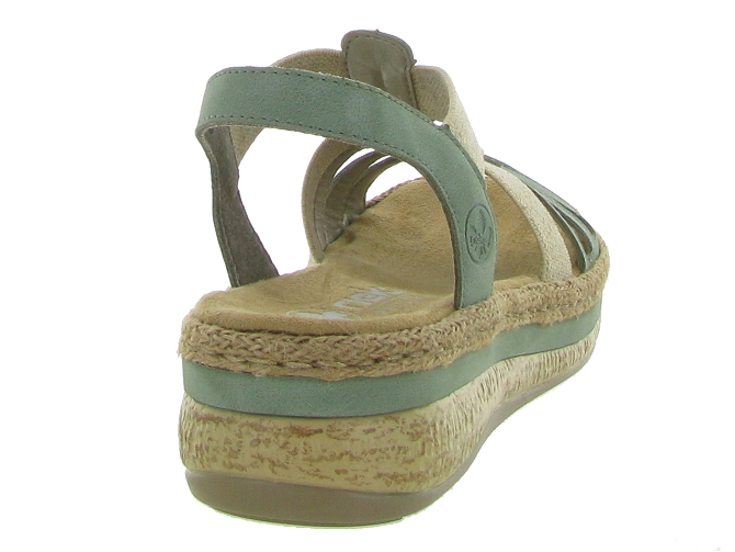 sandales et nu pieds - Confort - femme - Synthétique - Vert - Rieker5647501_5