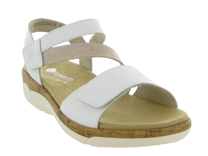 sandales et nu pieds - Confort - femme - Cuir - Blanc - Remonte5649401_3