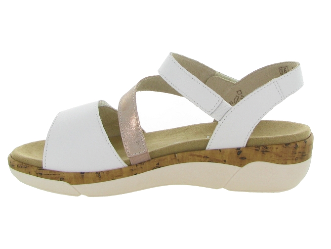 sandales et nu pieds - Confort - femme - Cuir - Blanc - Remonte5649401_4