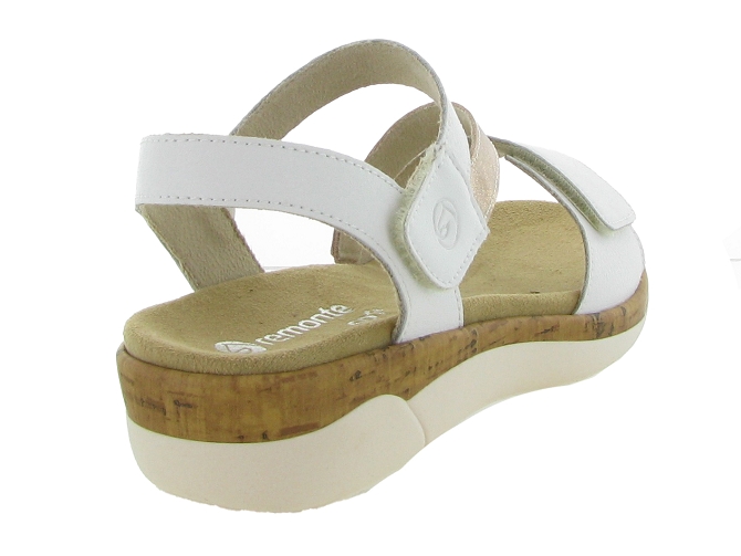 sandales et nu pieds - Confort - femme - Cuir - Blanc - Remonte5649401_5